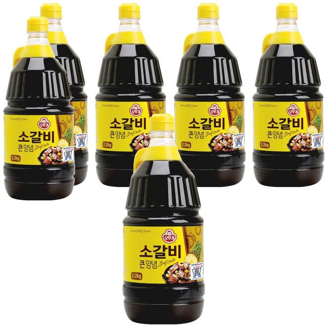 오뚜기 소갈비 큰양념, 2.1kg, 6개