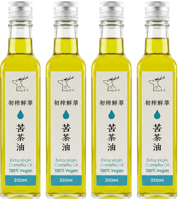 Well Life 悅生活 初榨鮮萃 苦茶油, 250ml, 4瓶