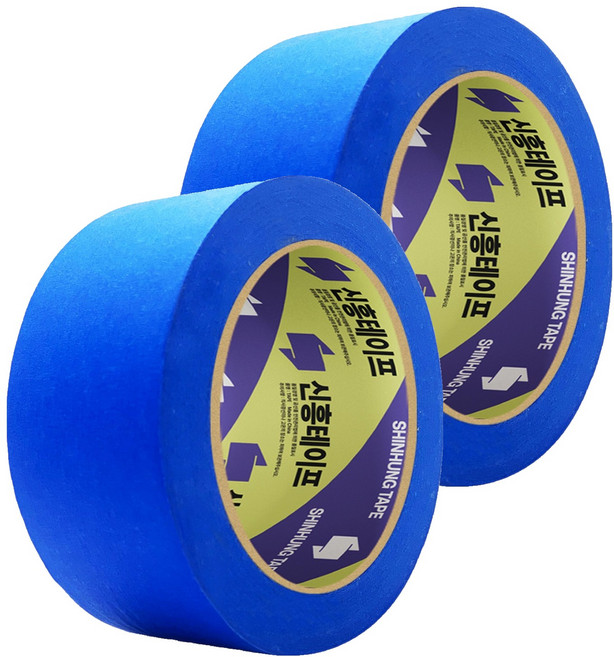 신흥테이프 마스킹 테이프 파랑 48mm x 40m, 2개