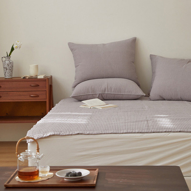 마틸라 이브정원 피그먼트 침대패드, 라벤더