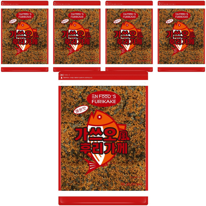 이엔푸드 매운 맛 가스오풍 후리가케, 500g, 5개