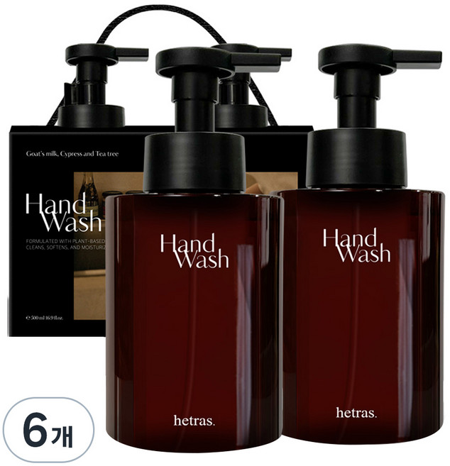 hetras. 香氛洗手慕斯 London Musk, 515ml, 6瓶
