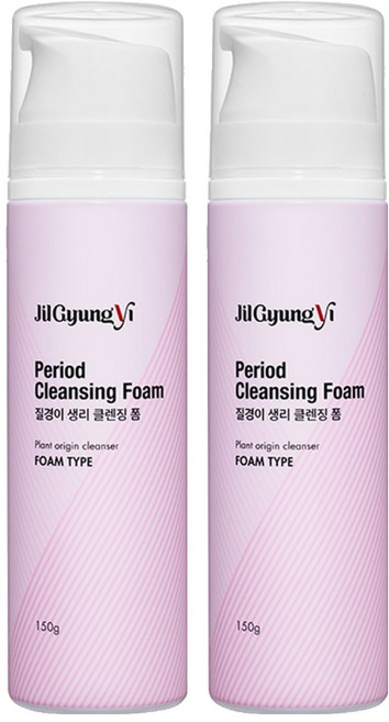 JilGyungYi 質更益 生理期私密清潔慕斯, 2個, 150g