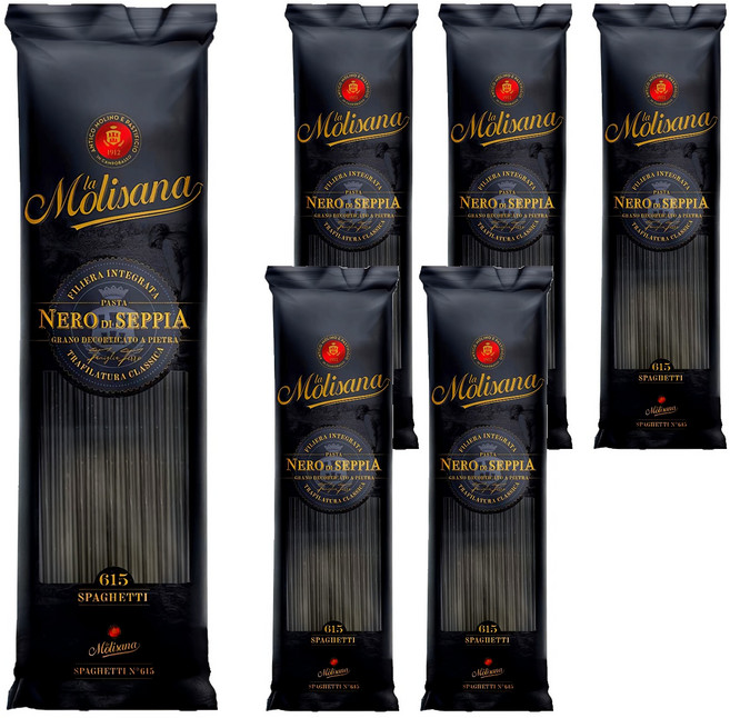 la Molisana 茉莉 墨魚麵, 500g, 6包