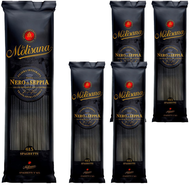 la Molisana 茉莉 墨魚麵, 500g, 5包