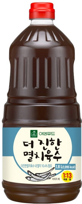 이엔푸드 더진한 멸치육수, 1.8L, 1개