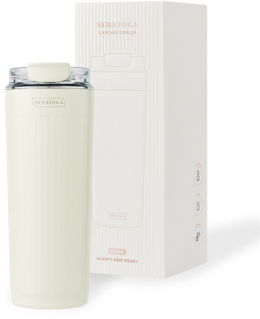 SERATOGA 多立克隨行杯, 杏仁奶油, 1個, 550ml