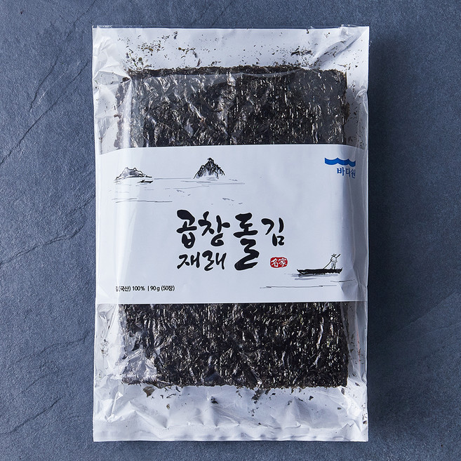 바다원 곱창 재래돌김 50장 (냉동), 90g, 1개, 1개