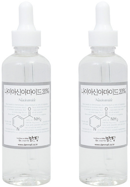 맑을담 나이아신아마이드 20% 100ml 원액 앰플, 2개