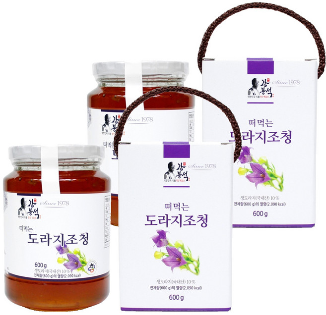 강봉석 명인도라지조청, 600g, 2개