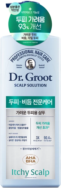 닥터그루트 스칼프 솔루션 가려운 두피용 샴푸, 700ml, 1개 - 쿠팡