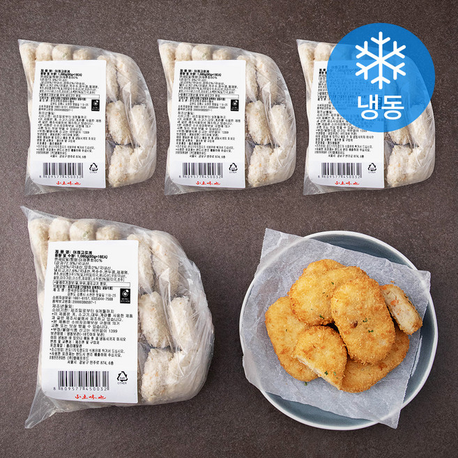 모노키친 야채 고로케 (냉동), 1.08kg, 4개
