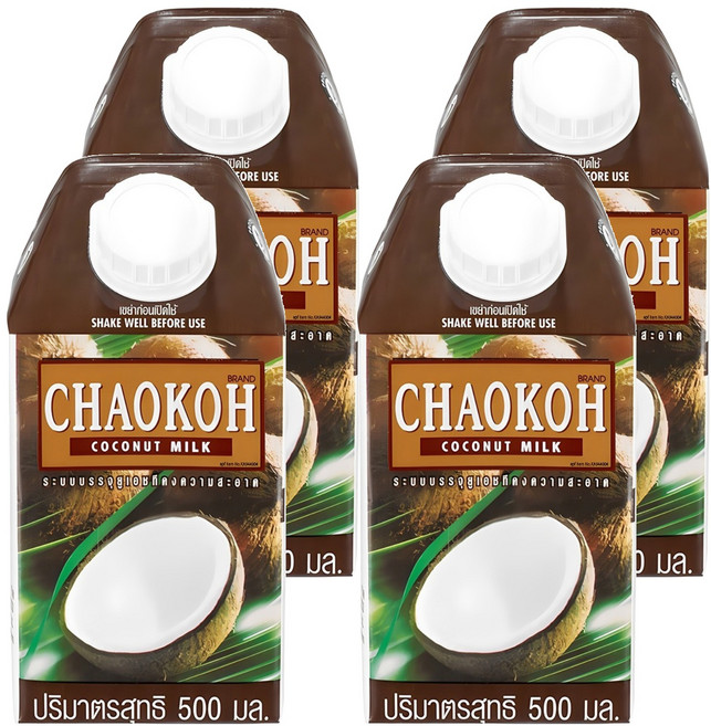椰奶, 500ml, 4個