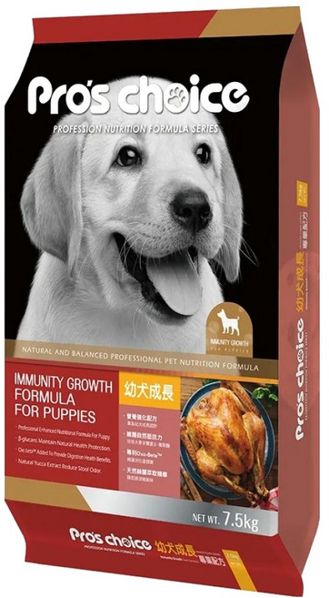 福壽實業 幼犬用 成長專業配方 乾飼料, 雞肉, 7.5kg, 1袋