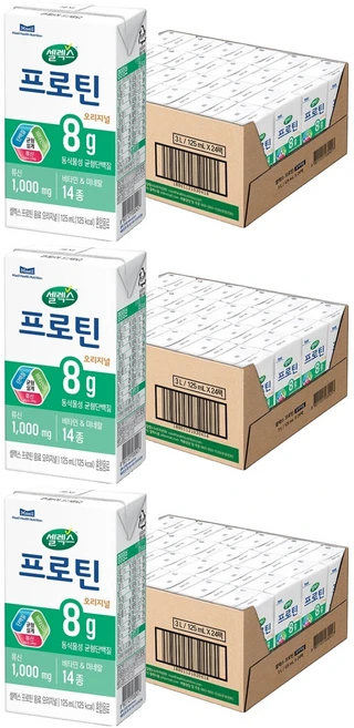 셀렉스 프로틴 오리지널, 125ml, 72개 - 쿠팡