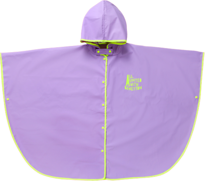 베네통키즈 아동용 팔레트 케이프 레인코트