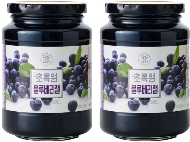 초록원 블루베리잼, 560g, 2개