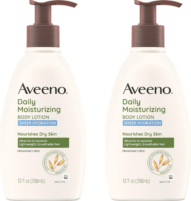 Aveeno 燕麥水感保濕乳, 350ml, 2瓶