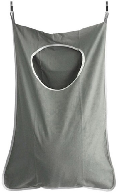 메이크그레이트 방문걸이 빨래주머니, 그레이, 1개