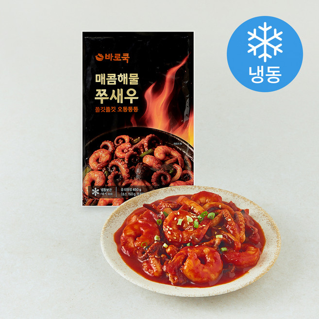 바로쿡 매콤해물 쭈새우 (냉동), 1개, 450g