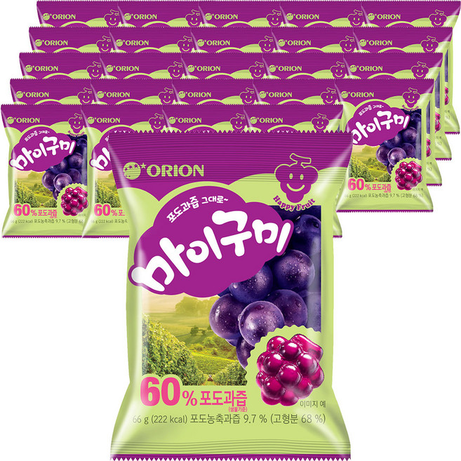 마이구미 포도, 66g, 25개