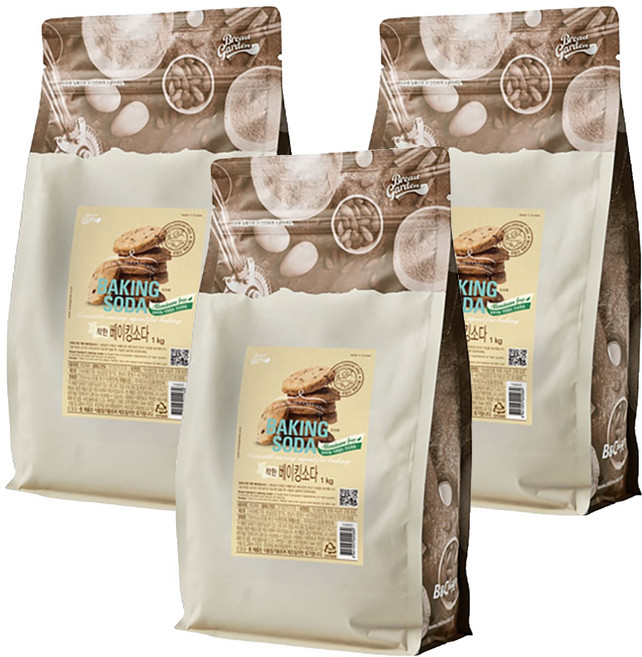 Bread Garden 小蘇打, 1kg, 3個