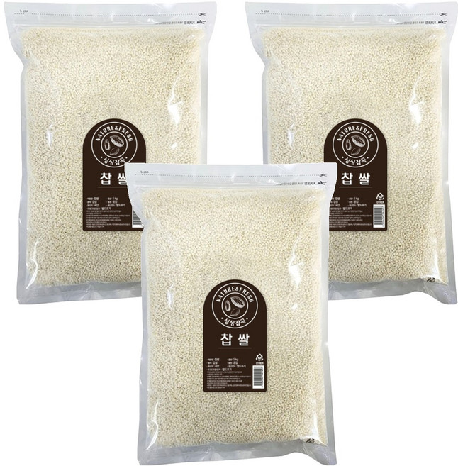 싱싱잡곡 찹쌀, 5kg, 3개