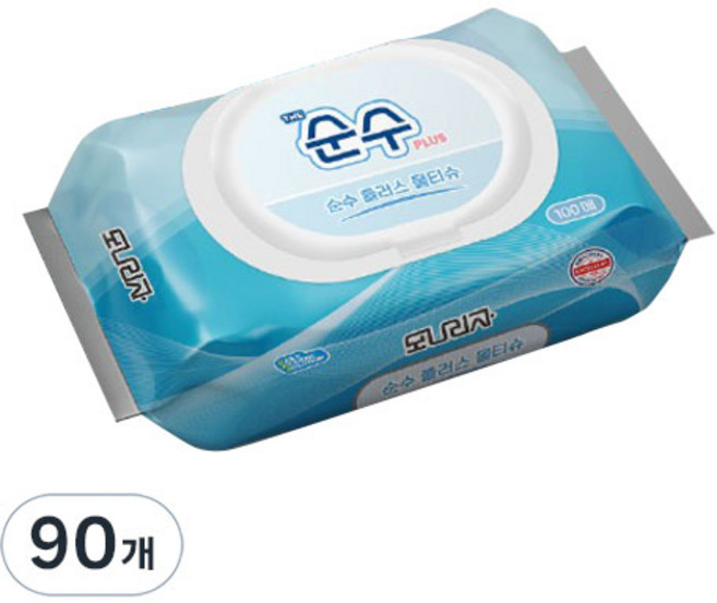 모나리자 순수 플러스 물티슈, 35g, 100매, 90개