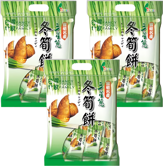 台灣世家 三星蔥冬筍餅, 300g, 3袋