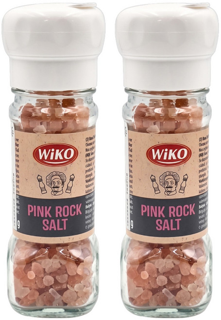 Wiko 玫瑰鹽研磨罐, 95g, 2瓶