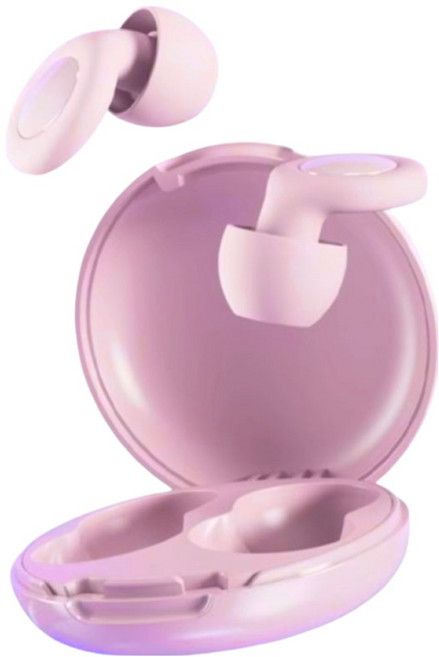 편안생활 실리콘 수면 귀마개 핑크, 1개, 2개입