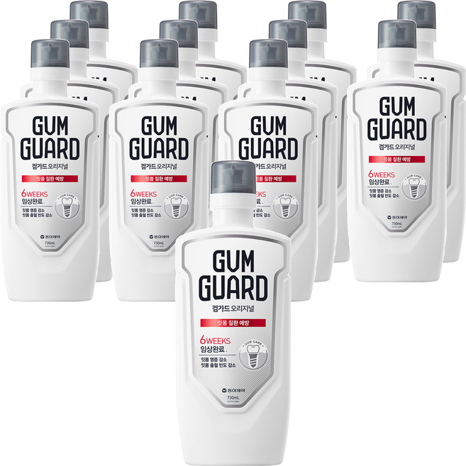 검가드 오리지널 구강청결제, 750ml, 12개