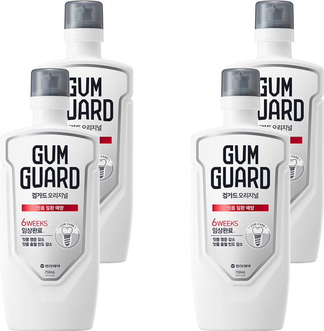 검가드 오리지널 구강청결제, 750ml, 4개