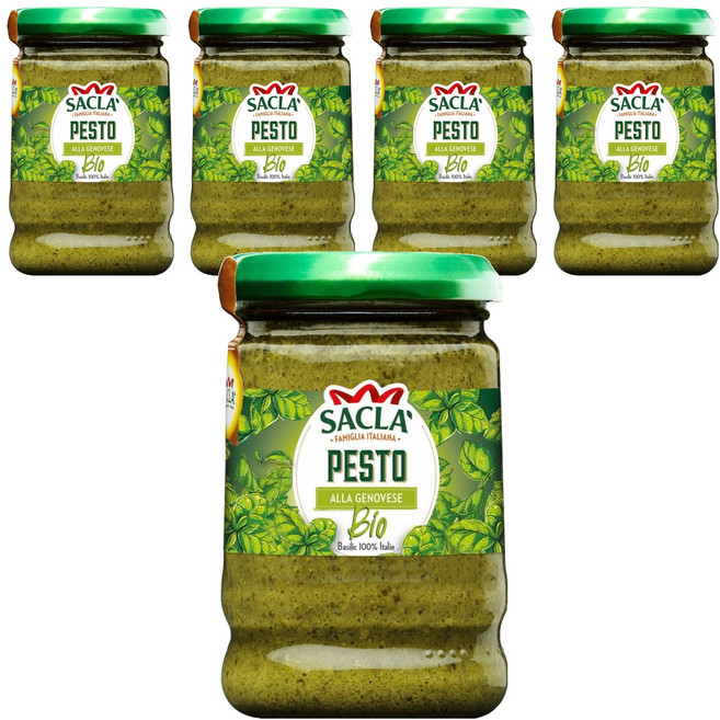 사클라 유기농 제노바 페스토, 190g, 5개