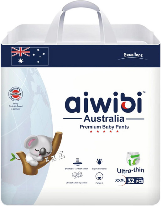 aiwibi 愛薇彼 零觸感瞬吸褲型紙尿褲, XXXL, 32片