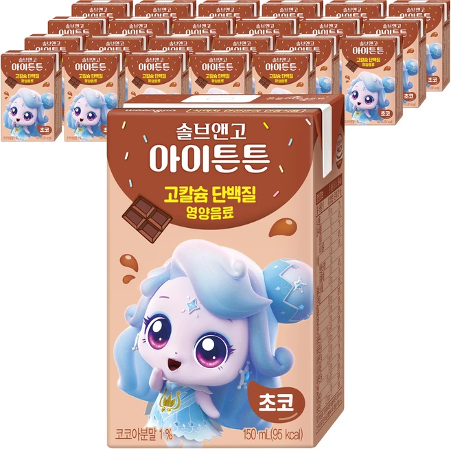솔브앤고 아이튼튼 초코 음료, 150ml, 24개 - 쿠팡
