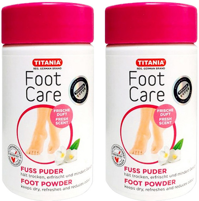 티타니아 풋파우더, 100g, 2개