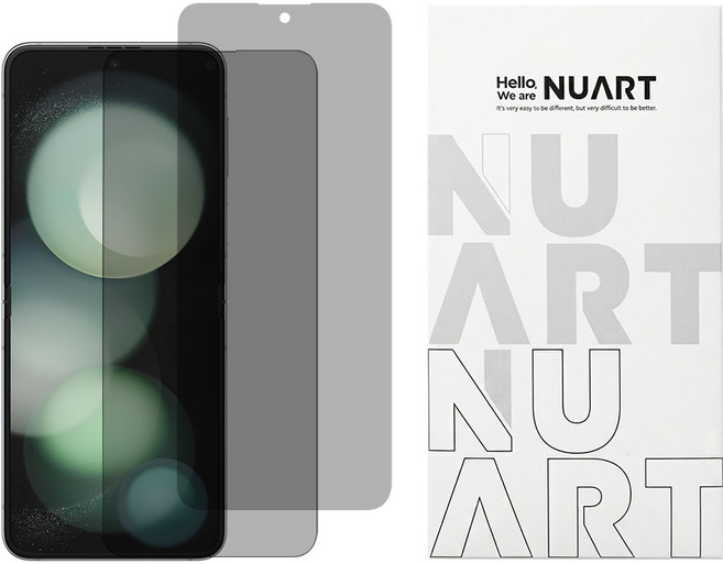 NUART 手機螢幕保護膜 for Galaxy Z Flip 5 隱私 自恢復 TPU + EPU 2片 透明色