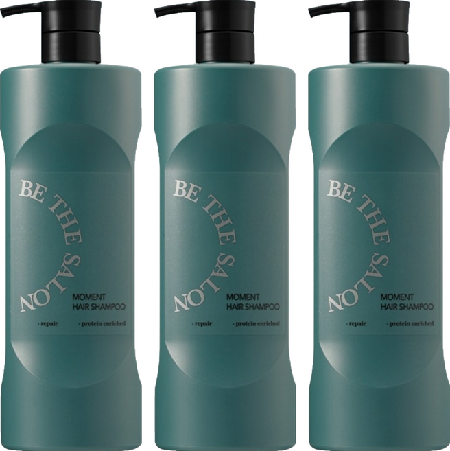 비더살롱 모먼트 헤어 샴푸, 1L, 3개