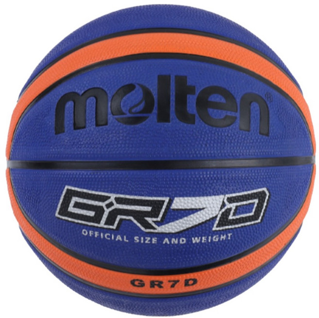 molten 12片橡膠深溝籃球, BGR7D-BO, 1顆