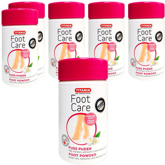 티타니아 풋파우더, 100g, 6개