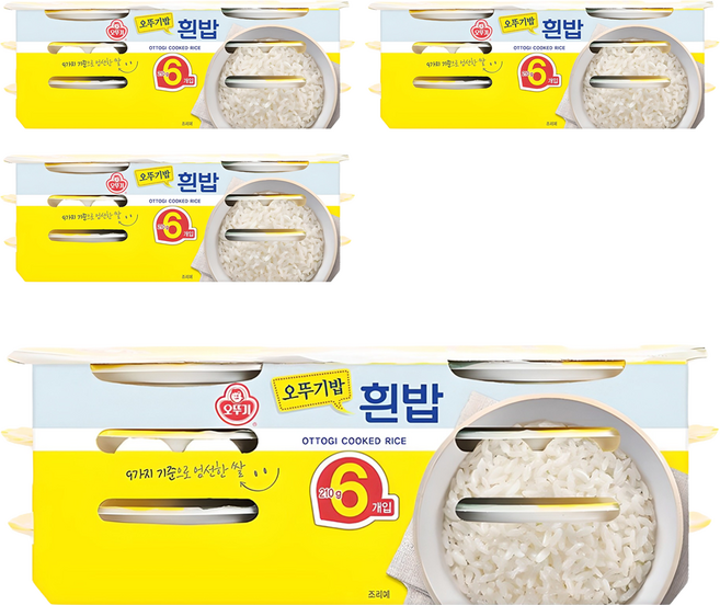 오뚜기 흰밥, 210g, 24개
