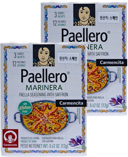 카르멘시타 씨푸드 빠에야 시즈닝, 12g, 2개