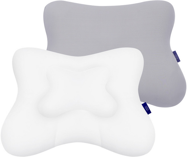 베라슬립 나비잠 베개 + 커버 세트, 문그레이, 1개