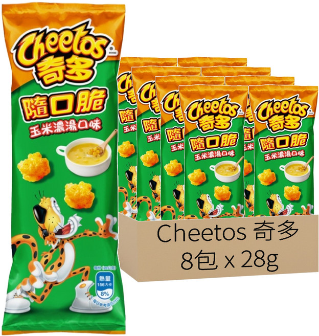 Cheetos 奇多 隨口脆玉米濃湯口味, 28g, 8包