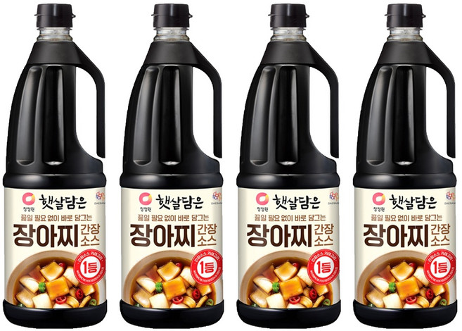 햇살담은 대상 장아찌 간장소스, 1.7L, 4개