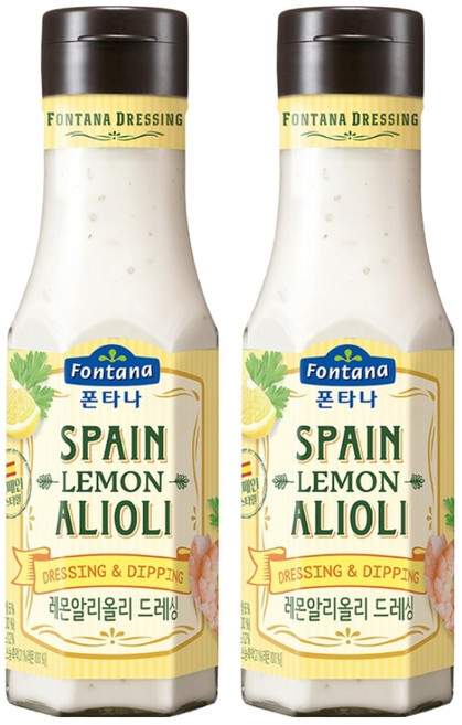 폰타나 레몬 알리올리 드레싱, 270g, 2개