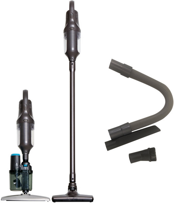 좋은생활지웰 2in1 무선진공청소기 + 아쿠아 미니 청소기 + 다용도 브러쉬 3종 세트 CD-707, 혼합색상