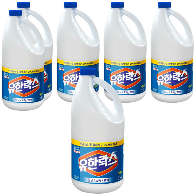 유한락스 레귤러, 3.5L, 6개