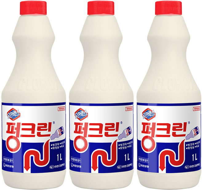 펑크린 배수구세정제, 1L, 3개